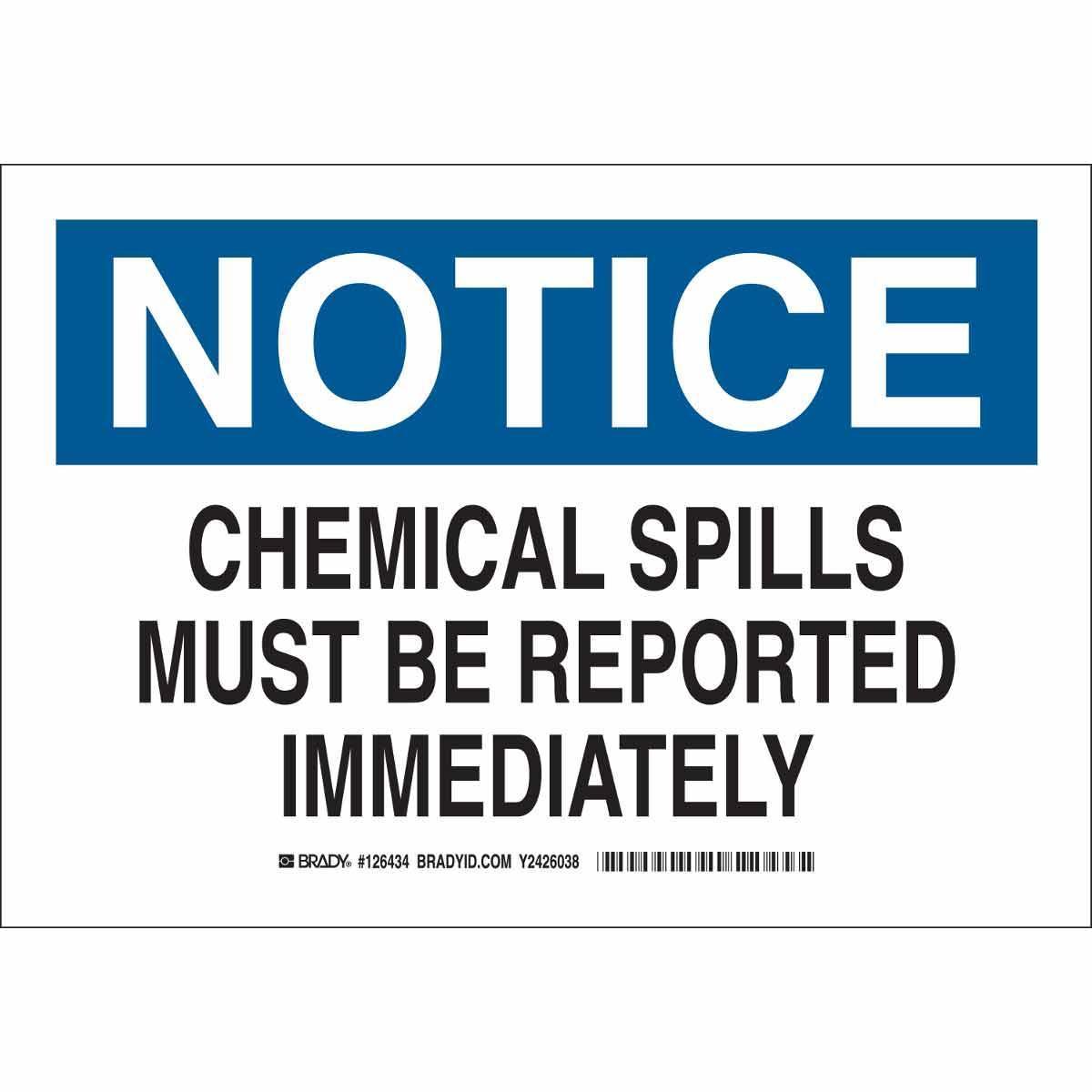 Brady® 126432 Chemical & Hazardous Material Signs