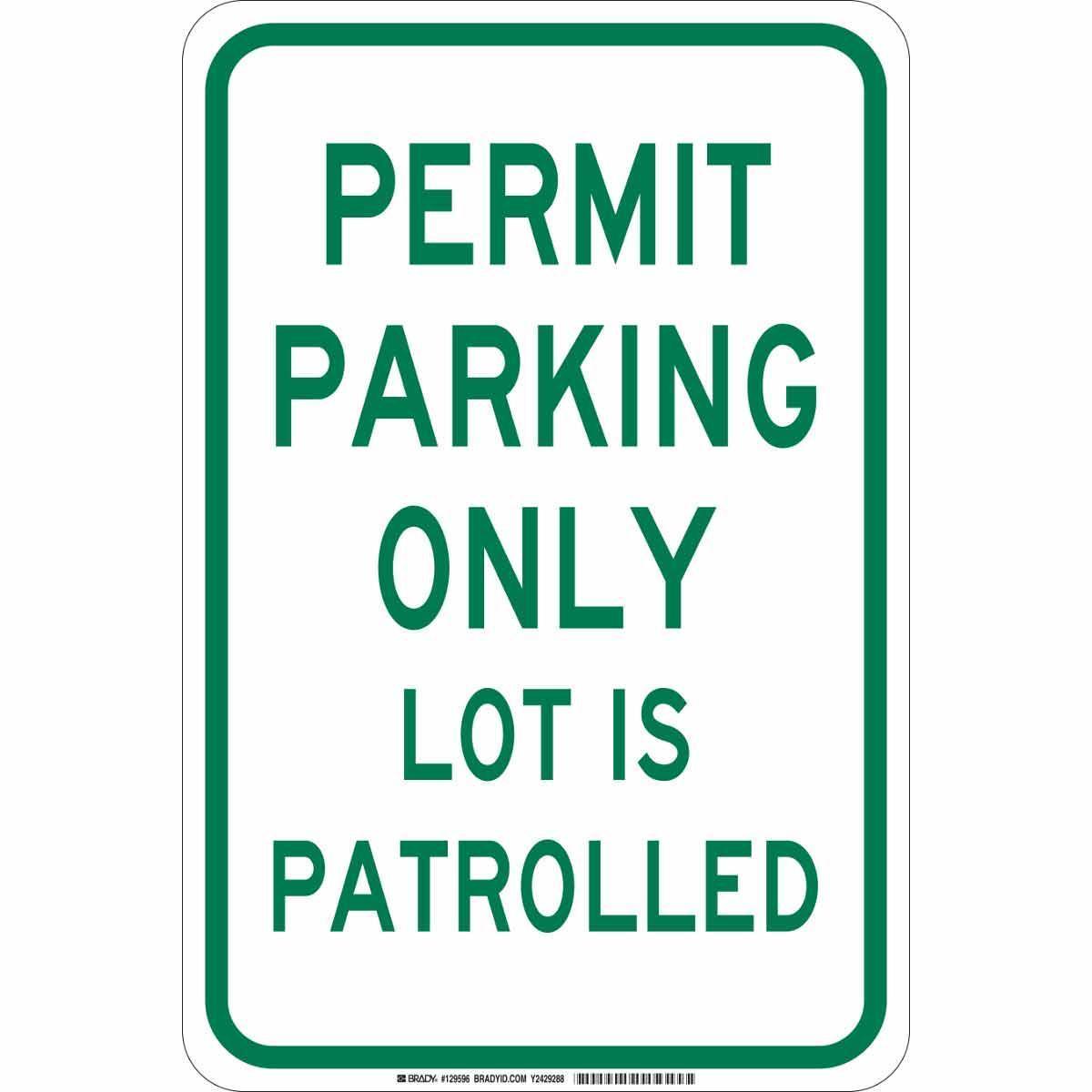 Brady® 129595 Parking & Traffic Signs