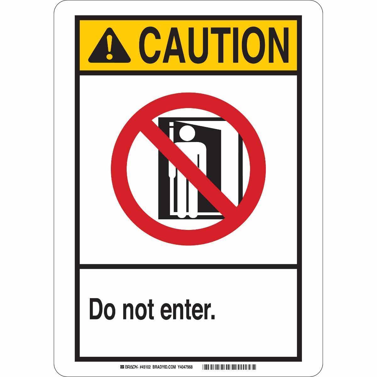 Brady® 45033 Access & Security Signs