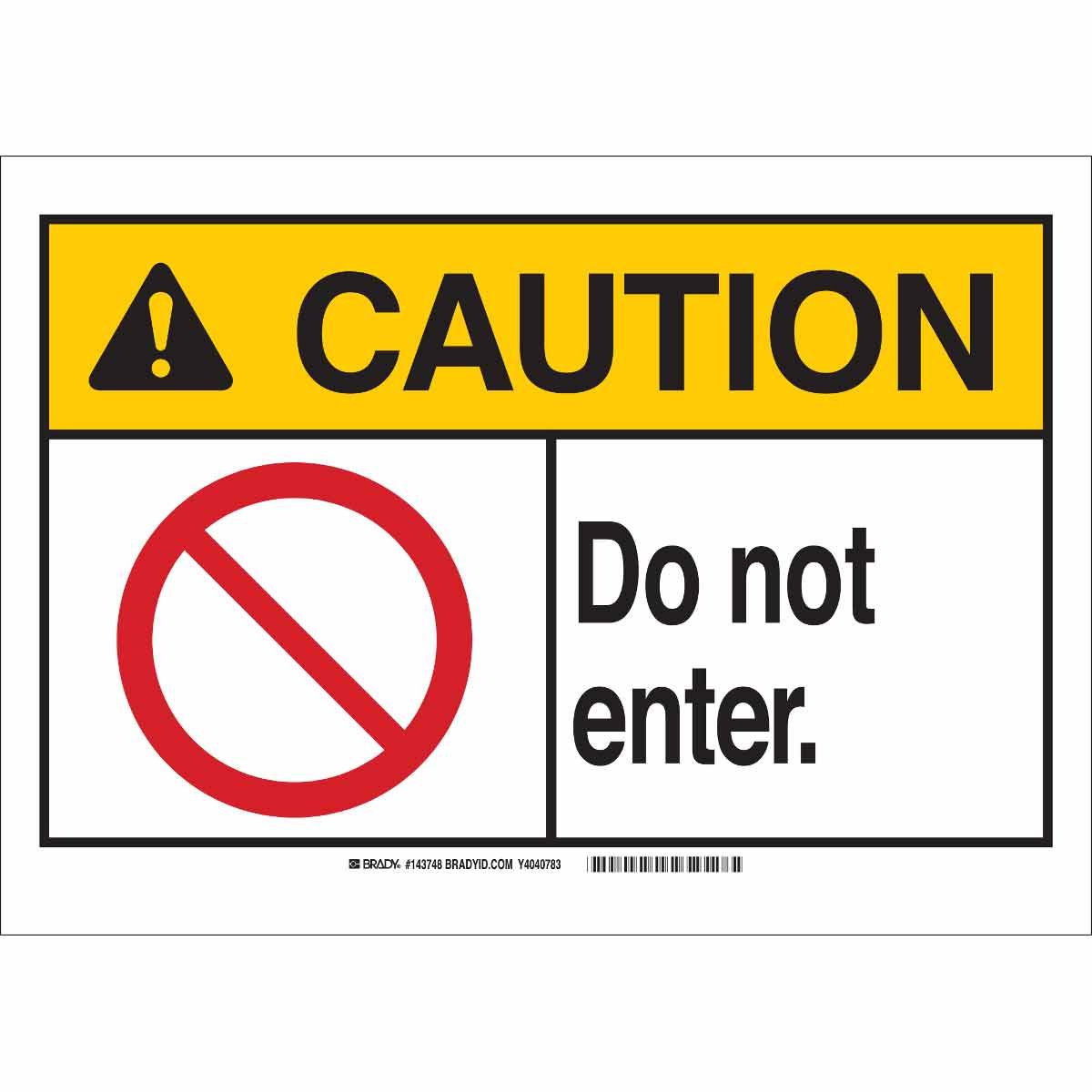 Brady® 143748 Access & Security Signs