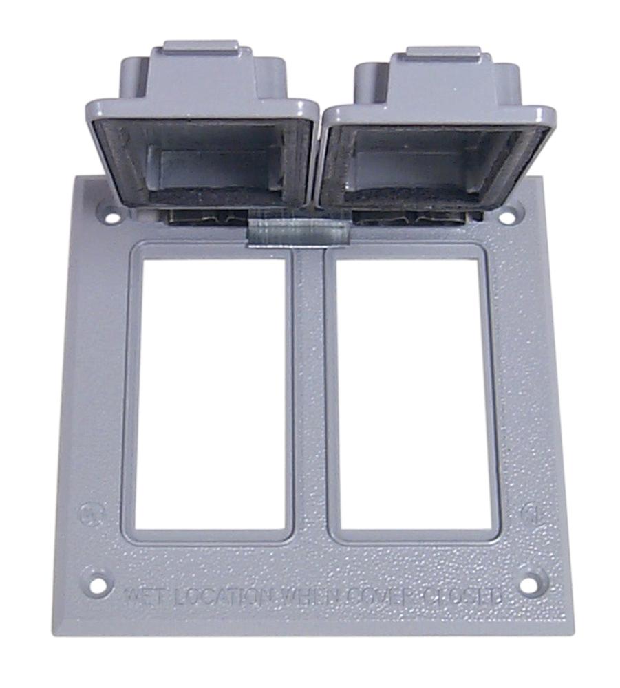 Southwire - Topaz WCV2GFI Weatherproof Device/Outlet Box Covers