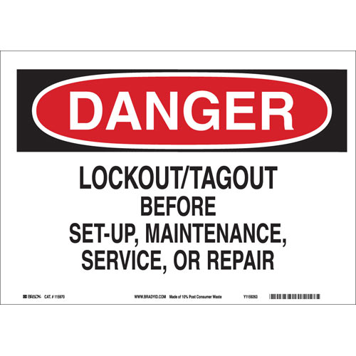 Brady® 118191 Accident Prevention Signs