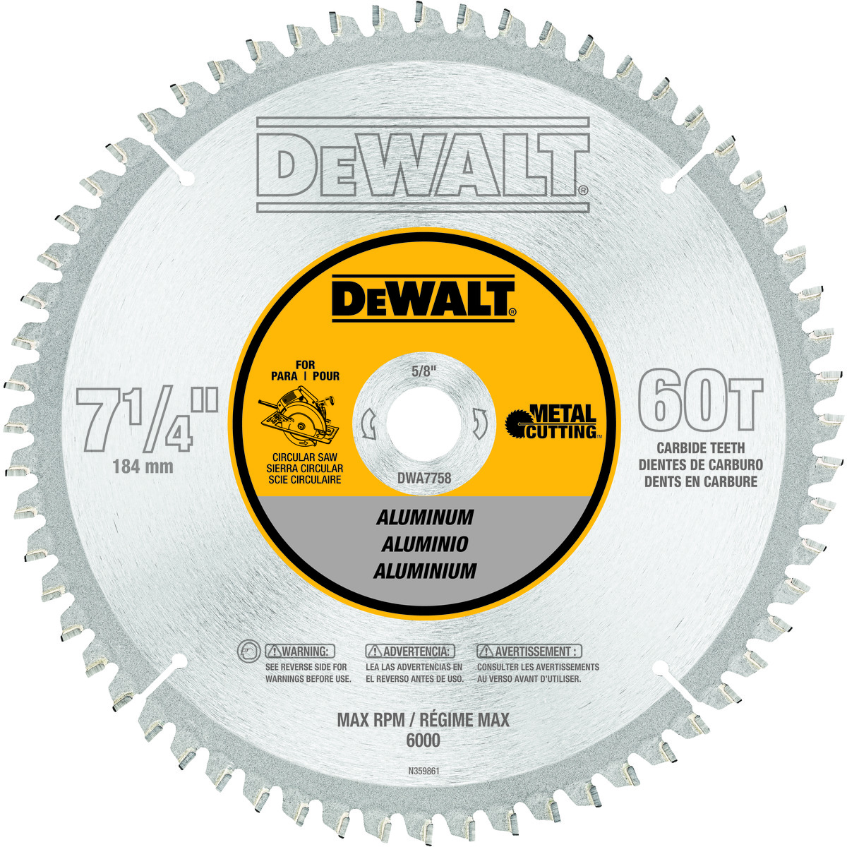 DeWALT® DWA7758 Circular Saw Blades
