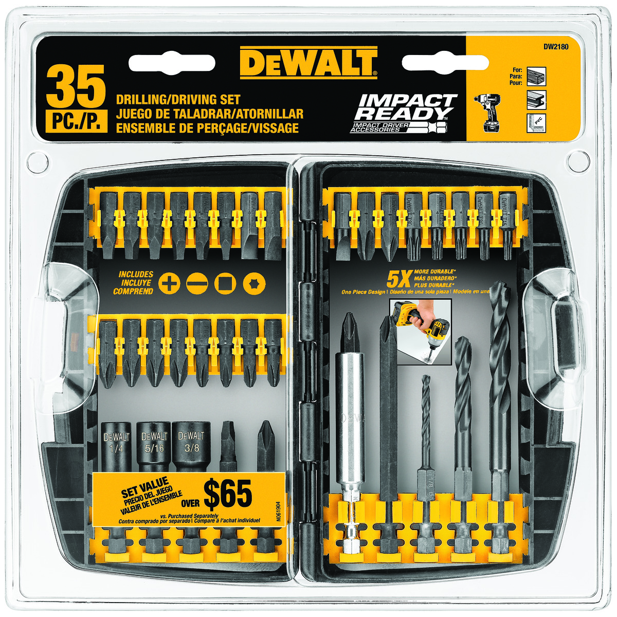 DeWALT® DW2180 Drill Bit Sets