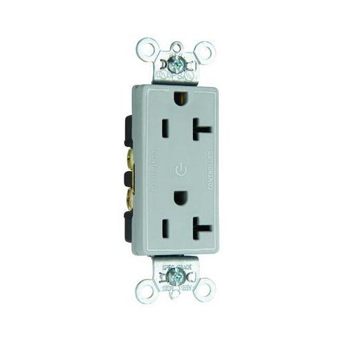 Pass & Seymour® 26352CHGRY Straight Blade Receptacles