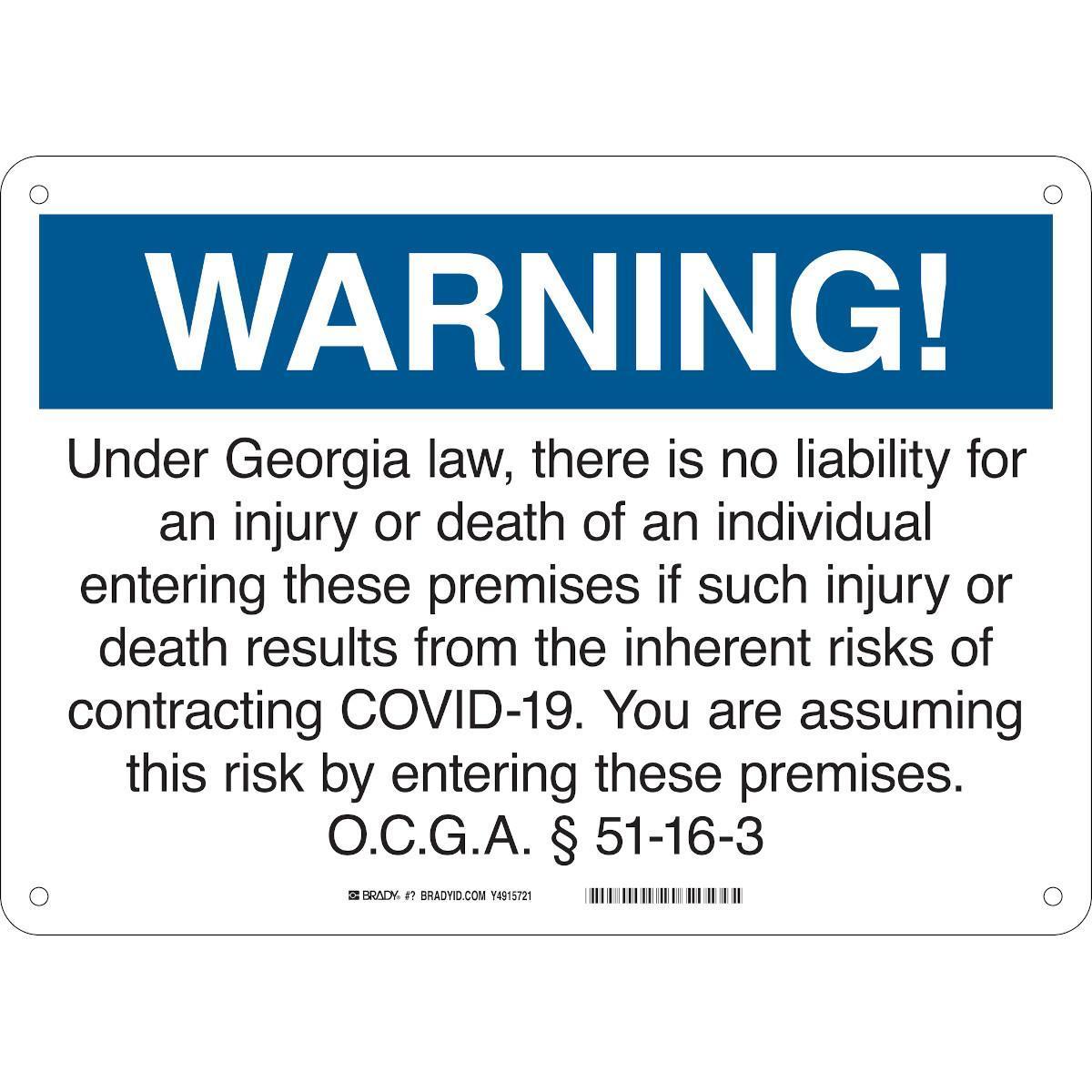 Brady® 150175 Office & Facility Signs