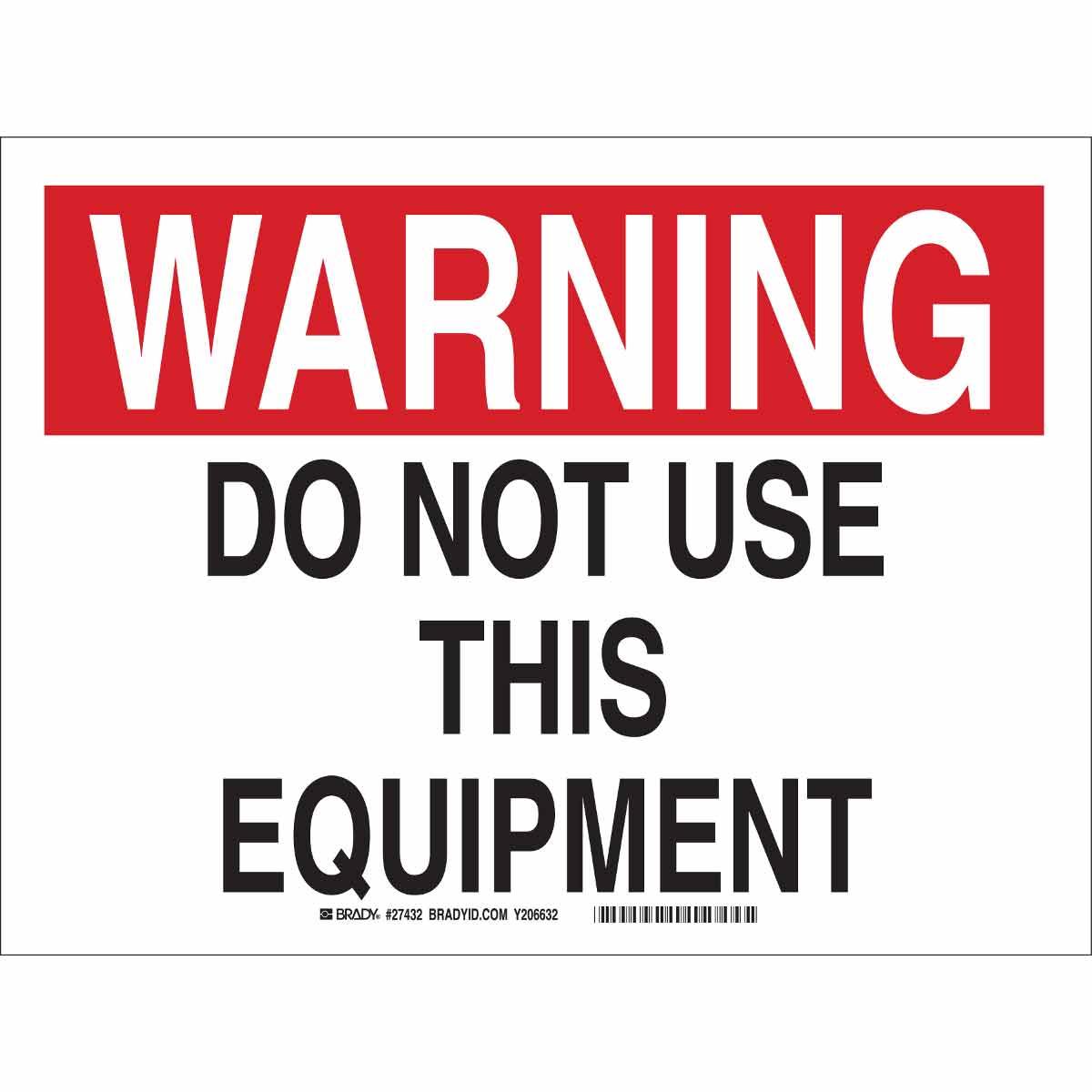 Brady® 27432 Accident Prevention Signs