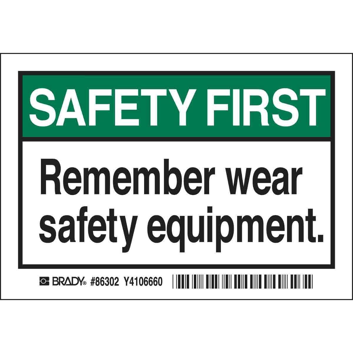 Brady® 86302 Safety & Facility Labels