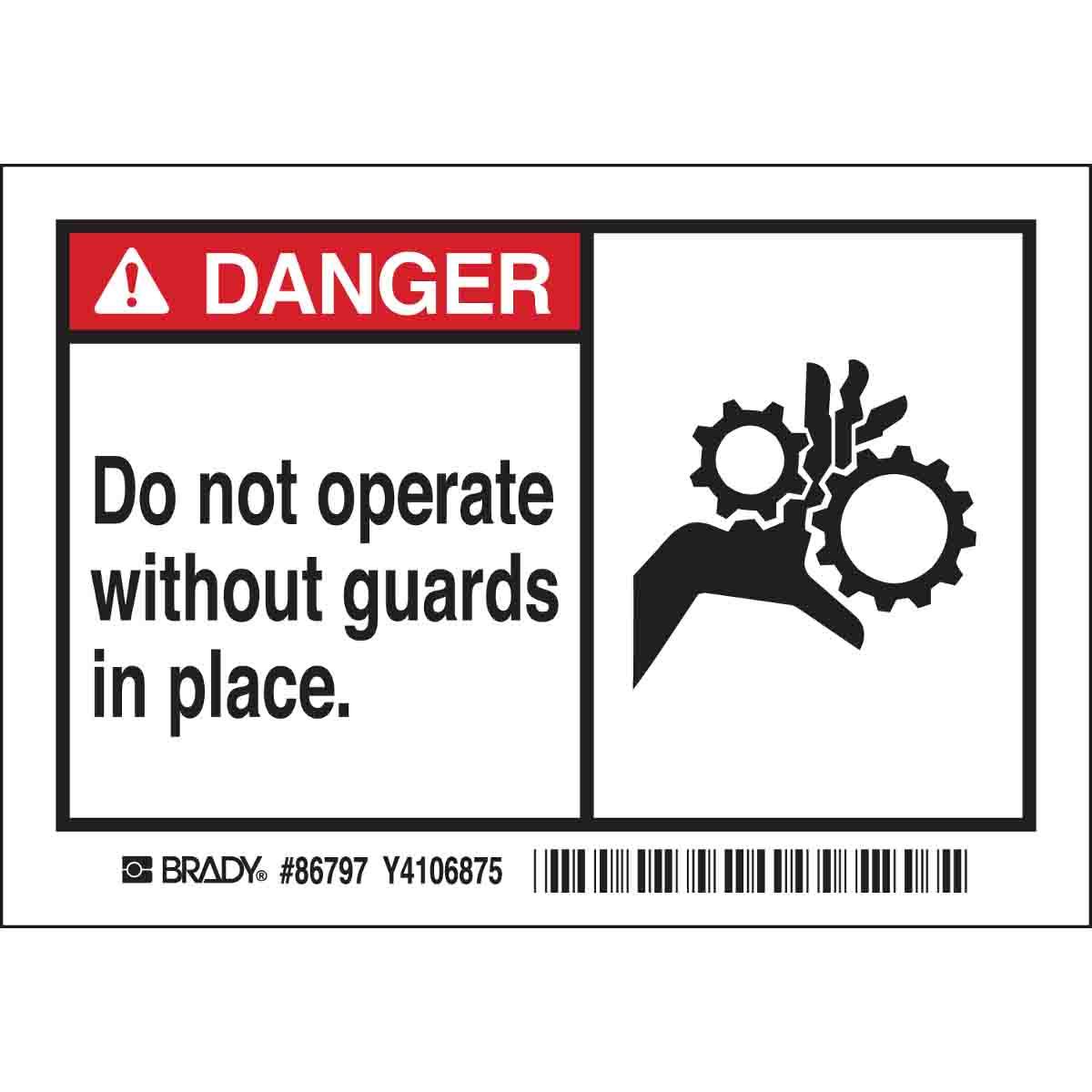 Brady® 86797 Safety & Facility Labels