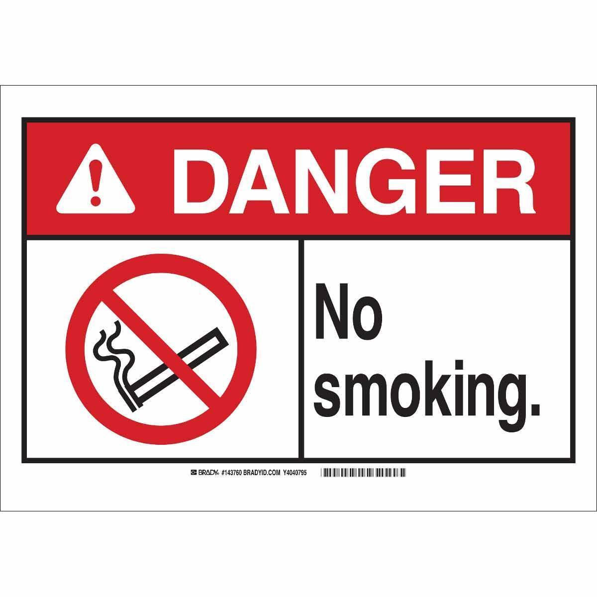 Brady® 143762 No Smoking & Restricted Activity Signs