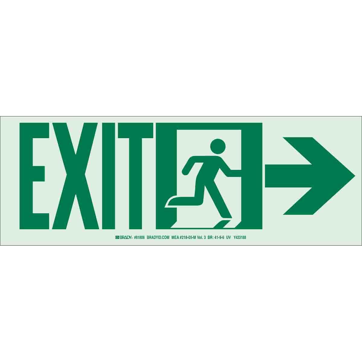 Brady® 81807 Fire, Emergency, Exit & First Aid Signs