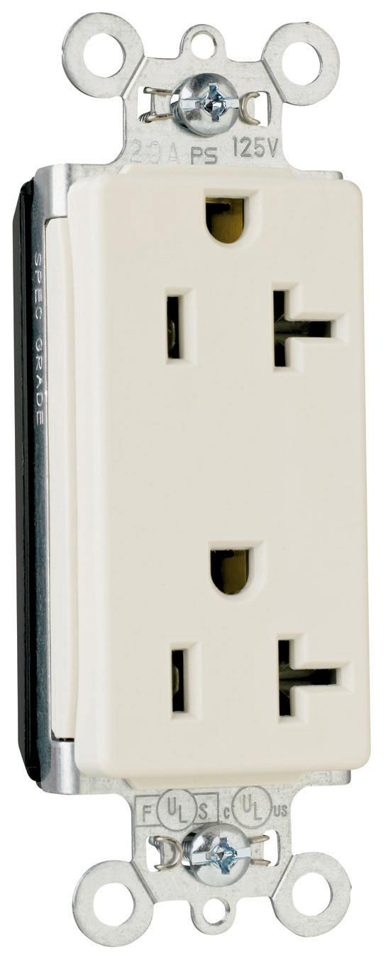 Pass & Seymour® PT26352RED Straight Blade Receptacles