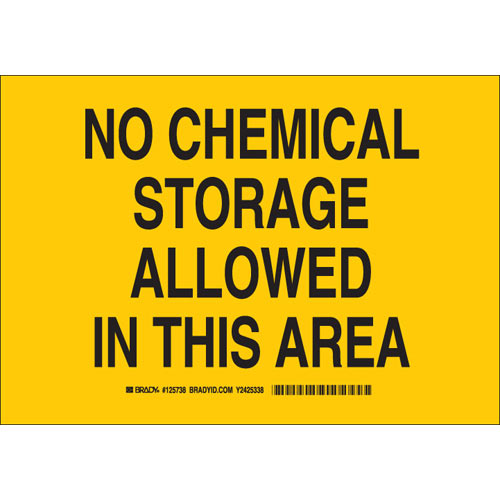 Brady® 125741 Chemical & Hazardous Material Signs
