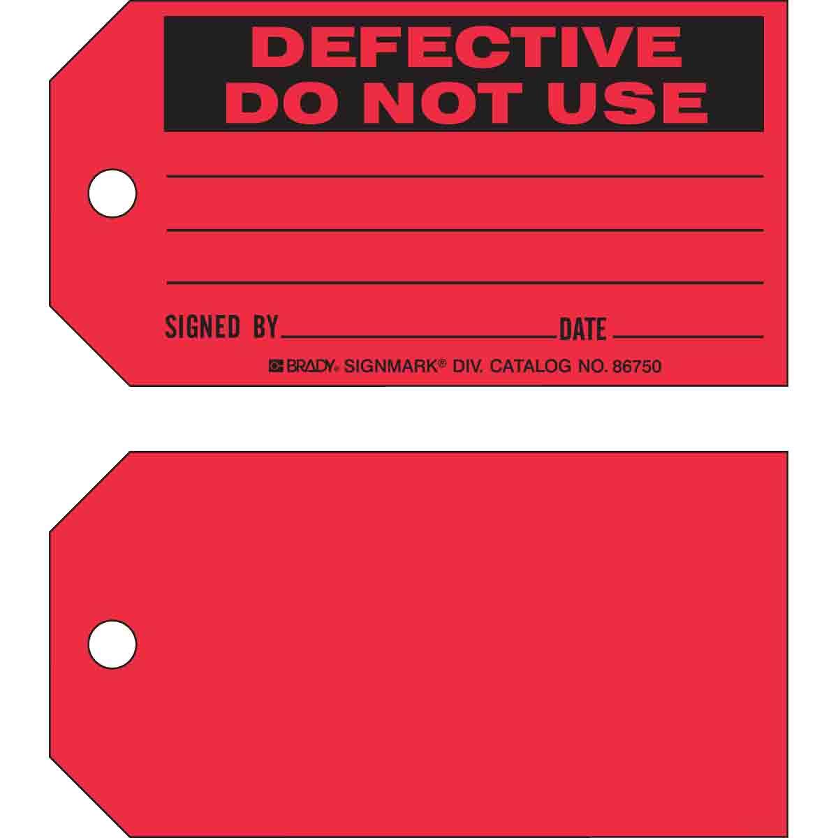 Brady® 86750 Safety & Facility Tags
