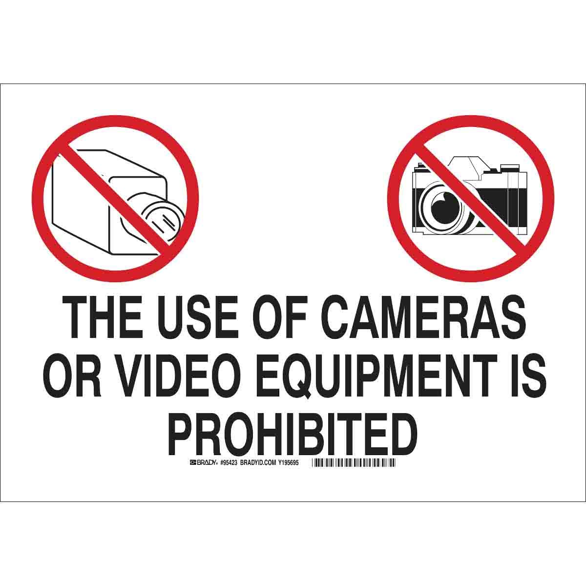 Brady® 95423 No Smoking & Restricted Activity Signs