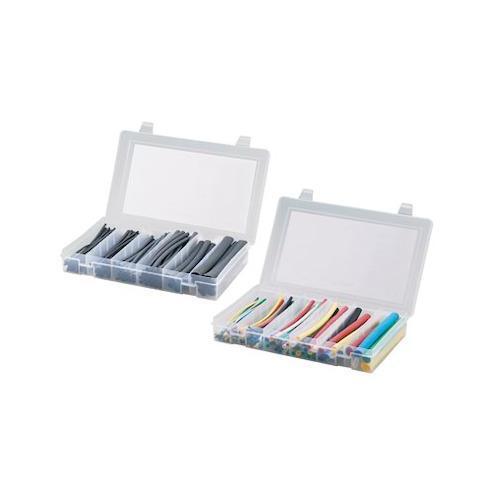 Panduit® KP-HSTT2 Heat Shrink Tubing Kit Box, Polyolefin, Black/Blue/Clear/Green/Red/White/Yellow