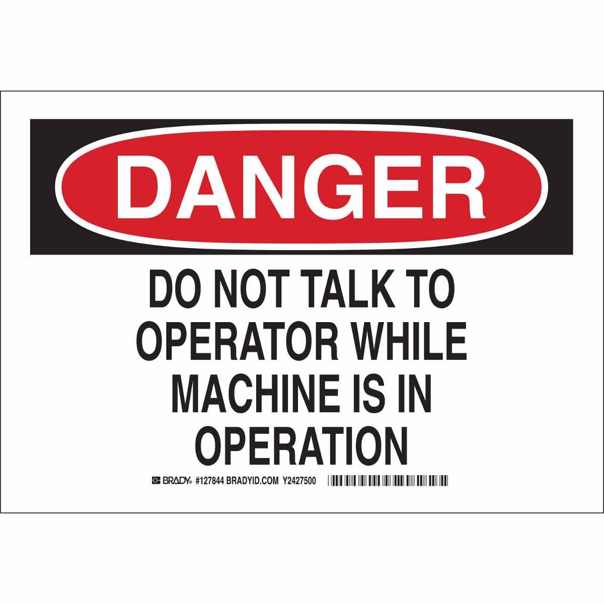 Brady® 127842 Accident Prevention Signs