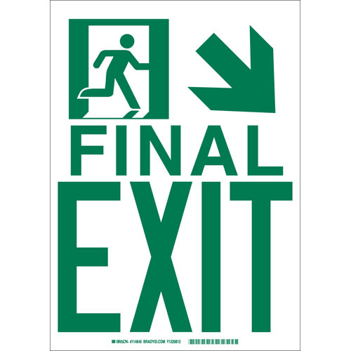 Brady® 114642 Fire, Emergency, Exit & First Aid Signs