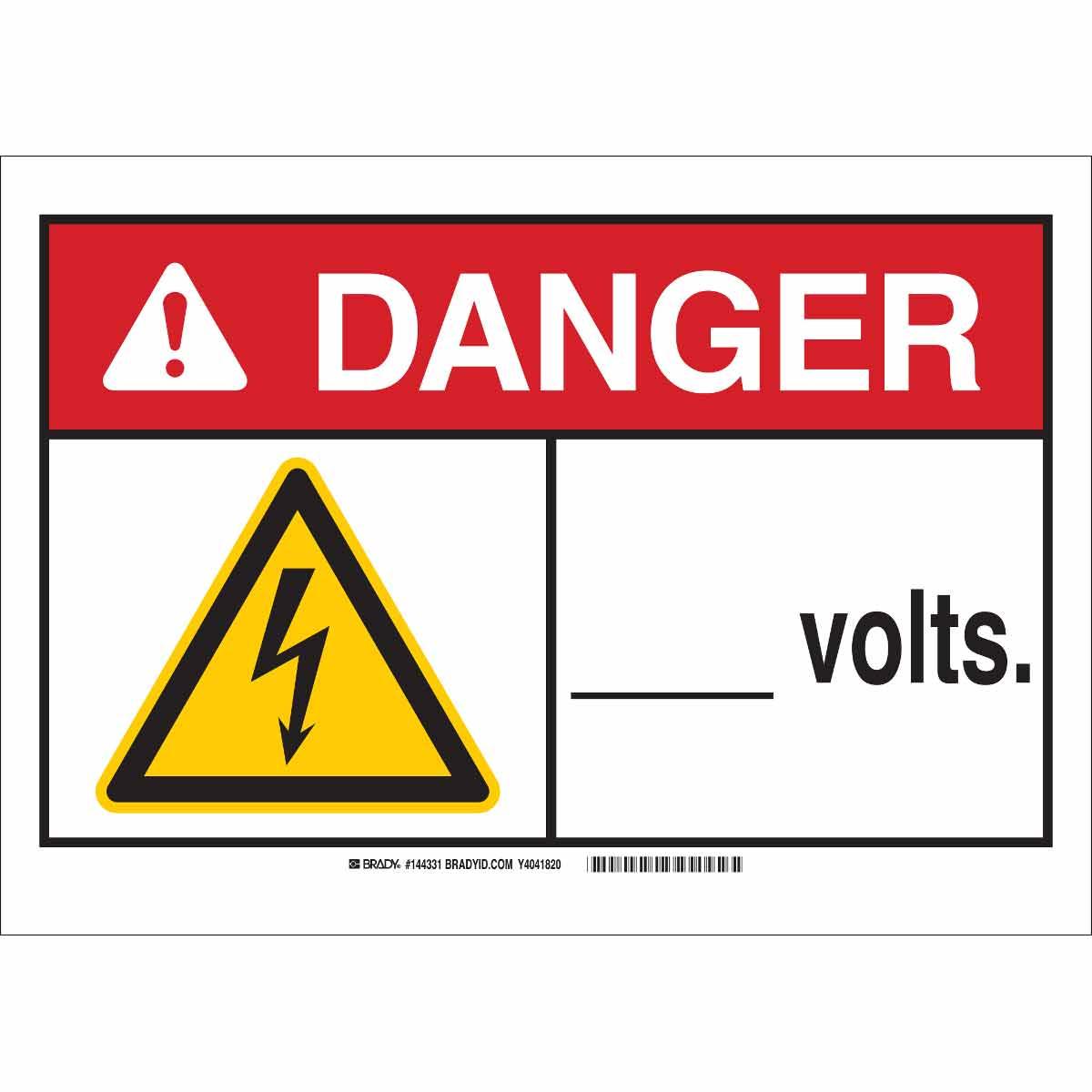 Brady® 144333 Accident Prevention Signs