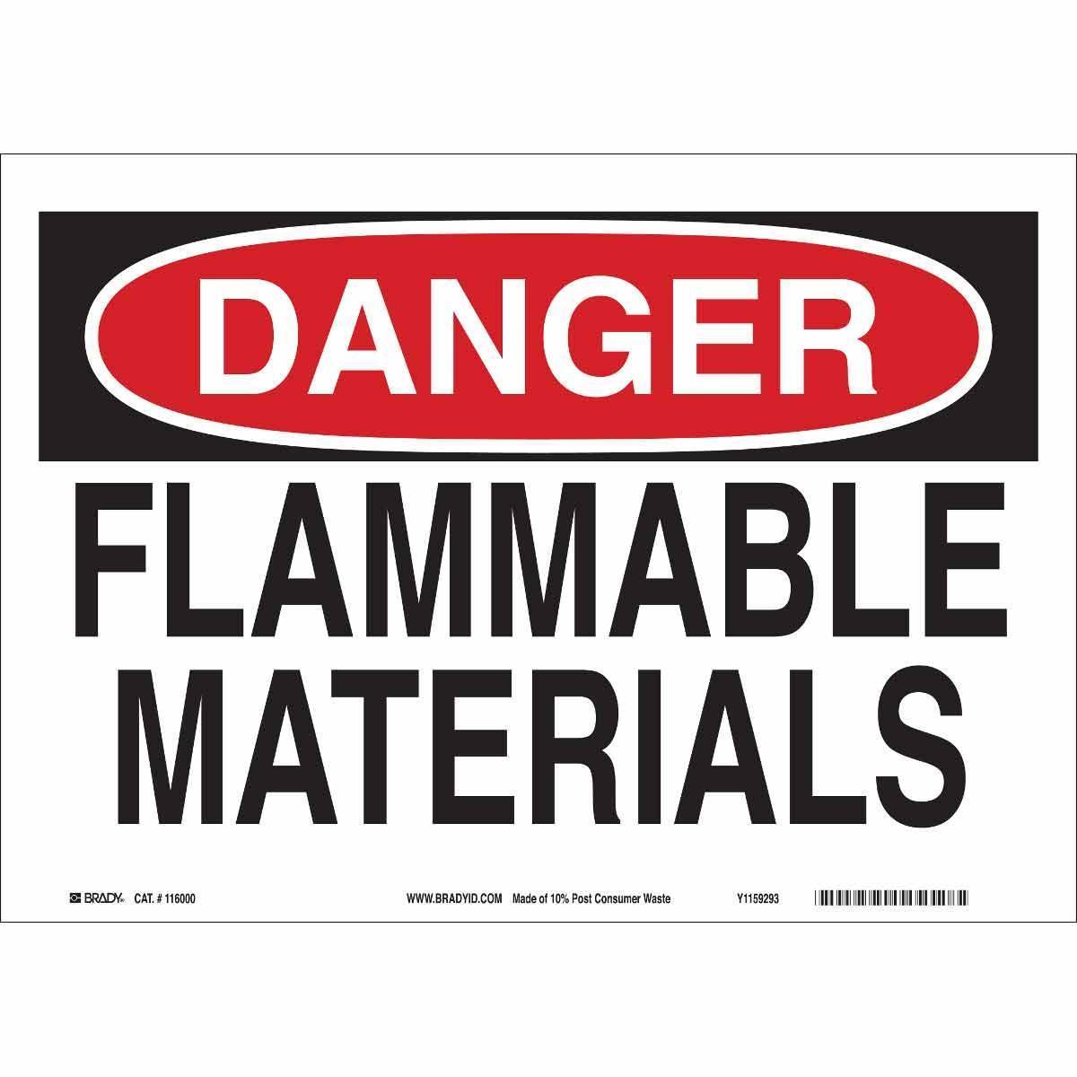 Brady® 118220 Chemical & Hazardous Material Signs