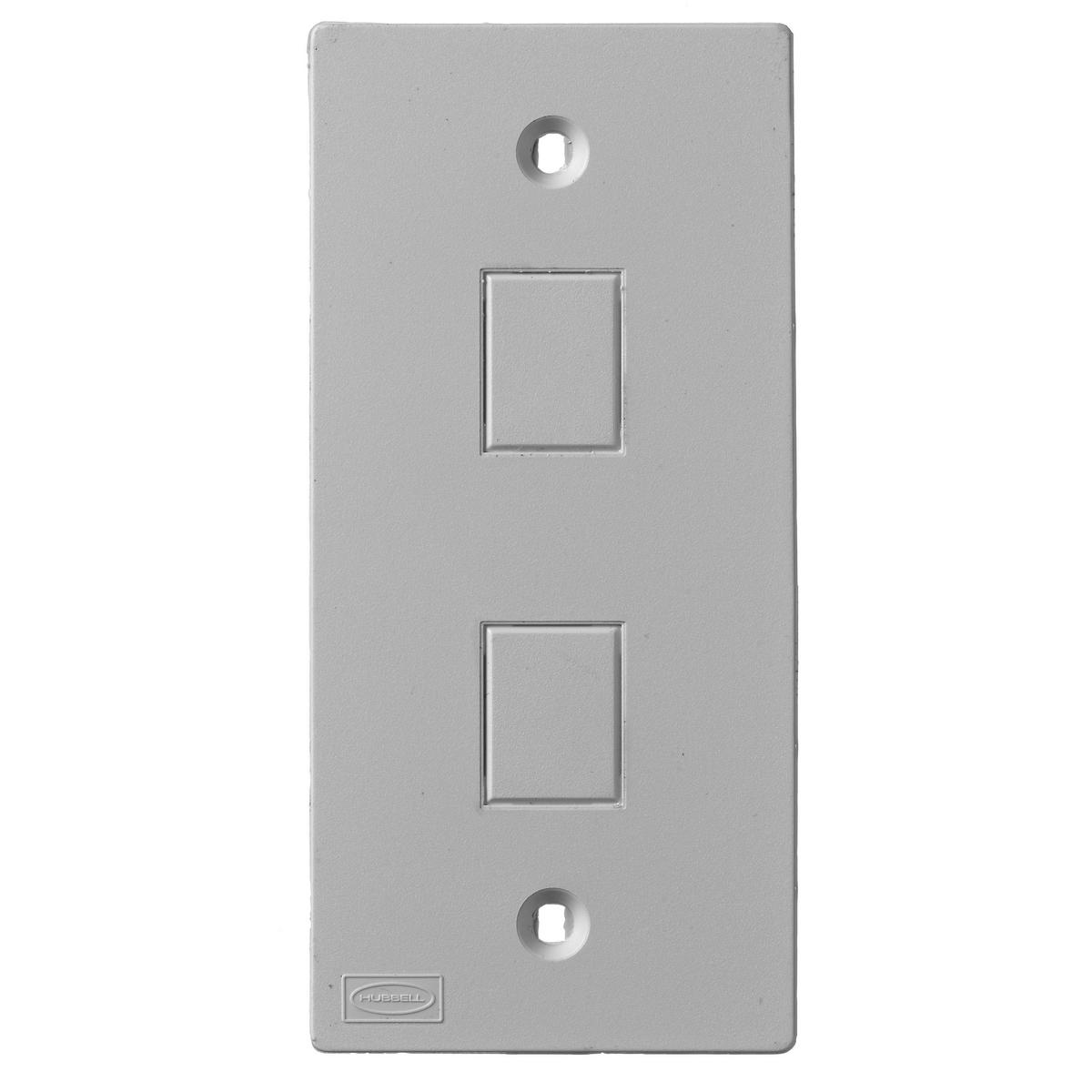 Hubbell Wiring Device-Kellems KP2162GY Raceway Outlet Box Covers & Plates