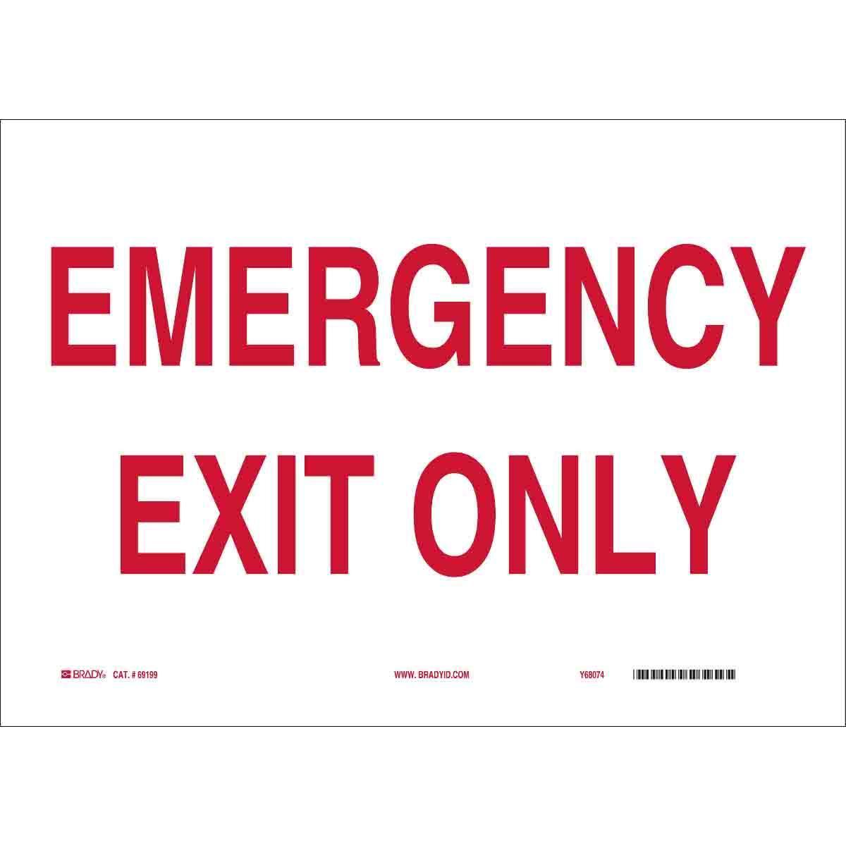 Brady® 84663 Fire, Emergency, Exit & First Aid Signs