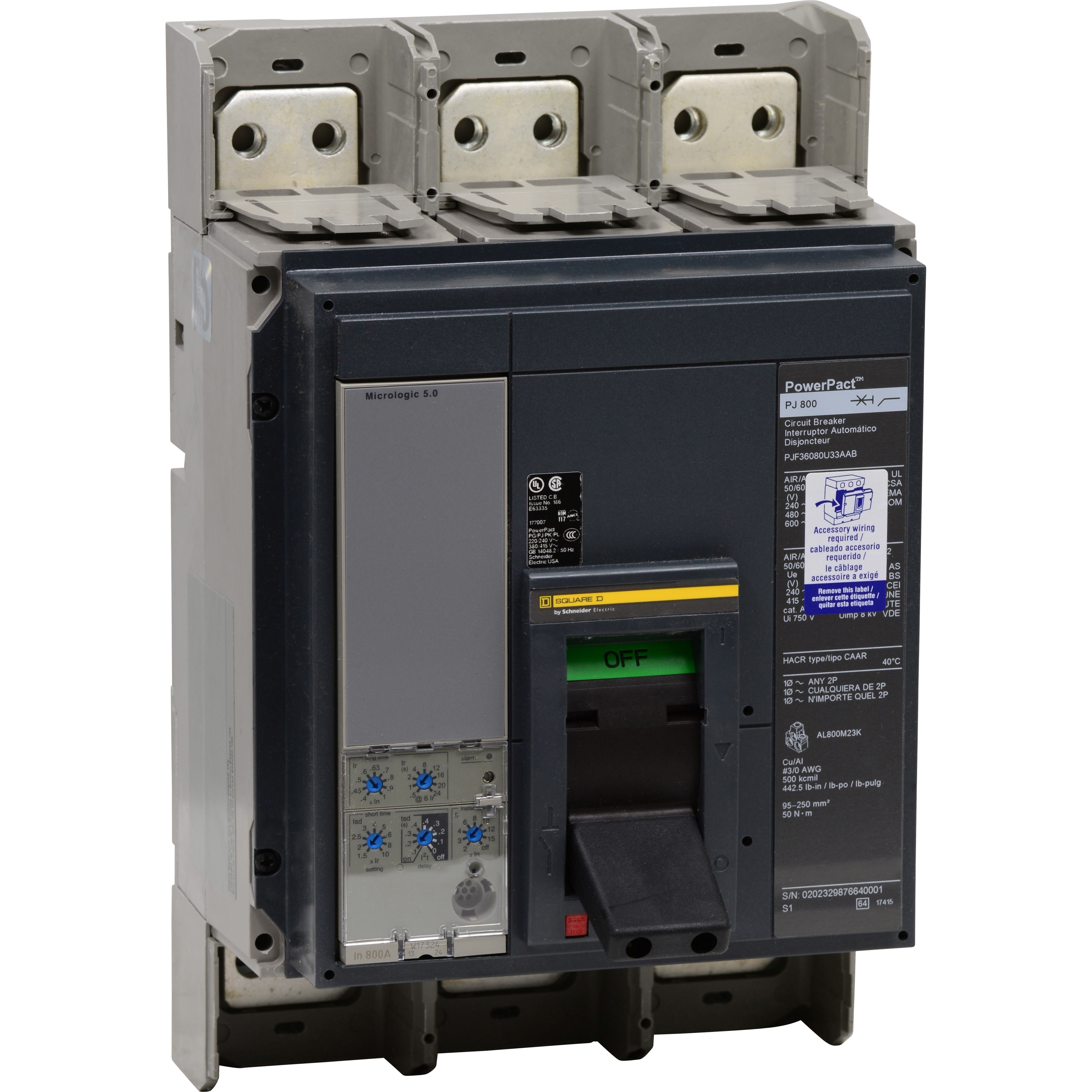 Square D™ PGF36080CU33A Molded Case Circuit Breakers