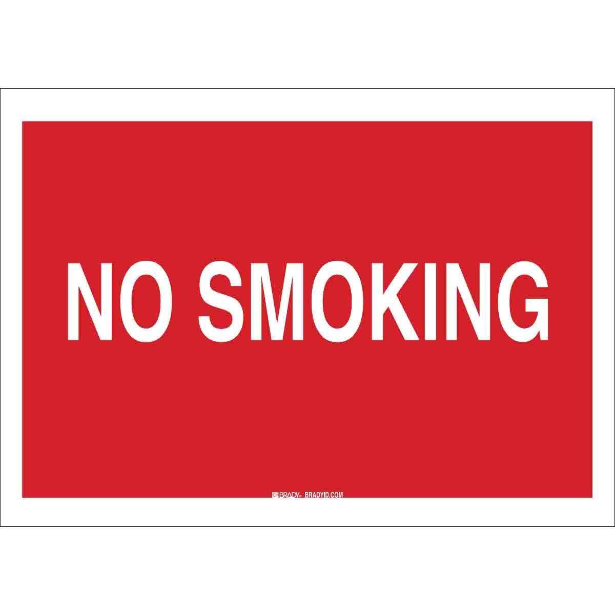 Brady® 25110 No Smoking & Restricted Activity Signs