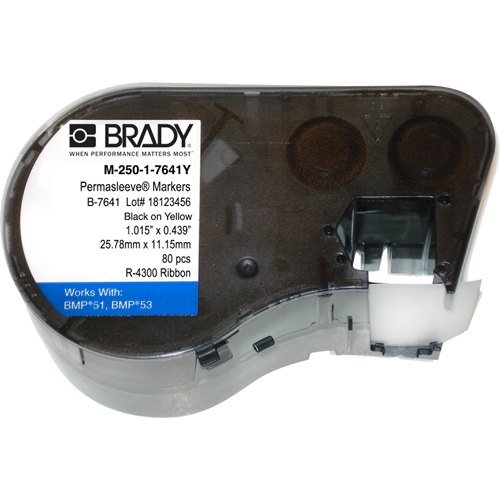 Brady® M-250-1-7641Y Wire Marker Sleeves