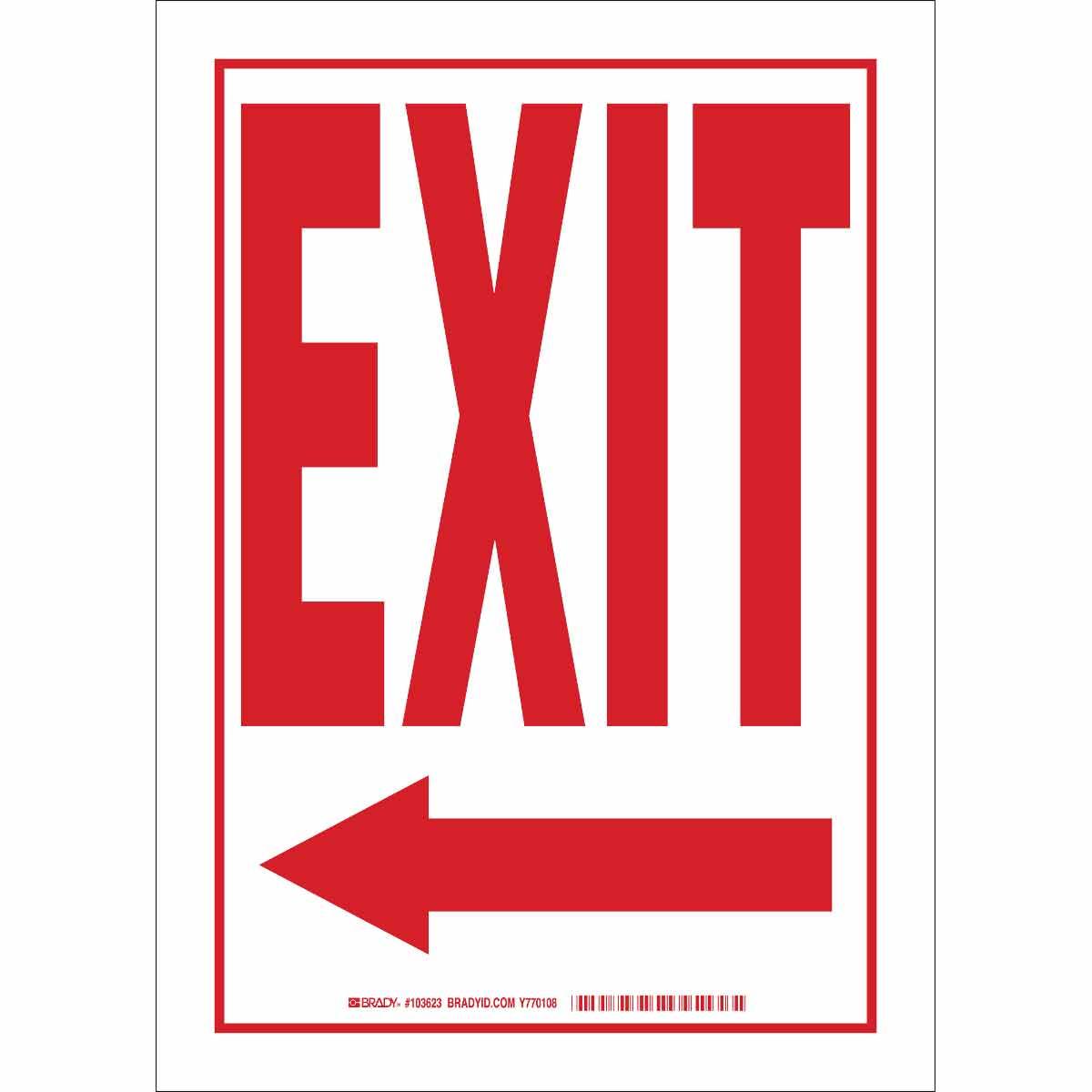 Brady® 103623 Fire, Emergency, Exit & First Aid Signs