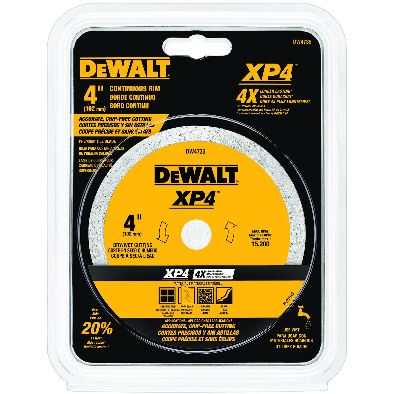 DeWALT® DW4735 Diamond Saw Blades