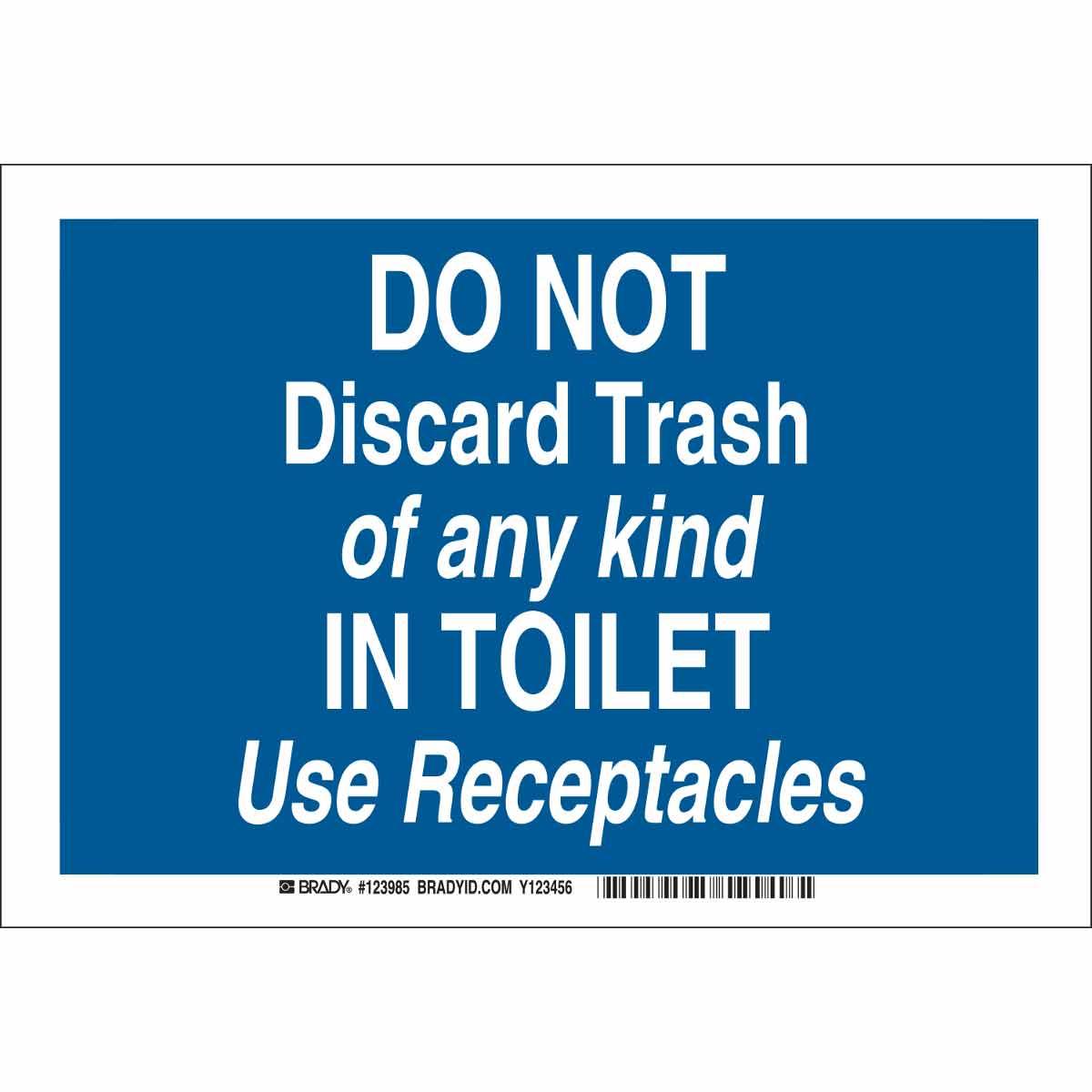 Brady® 123985 Office & Facility Signs