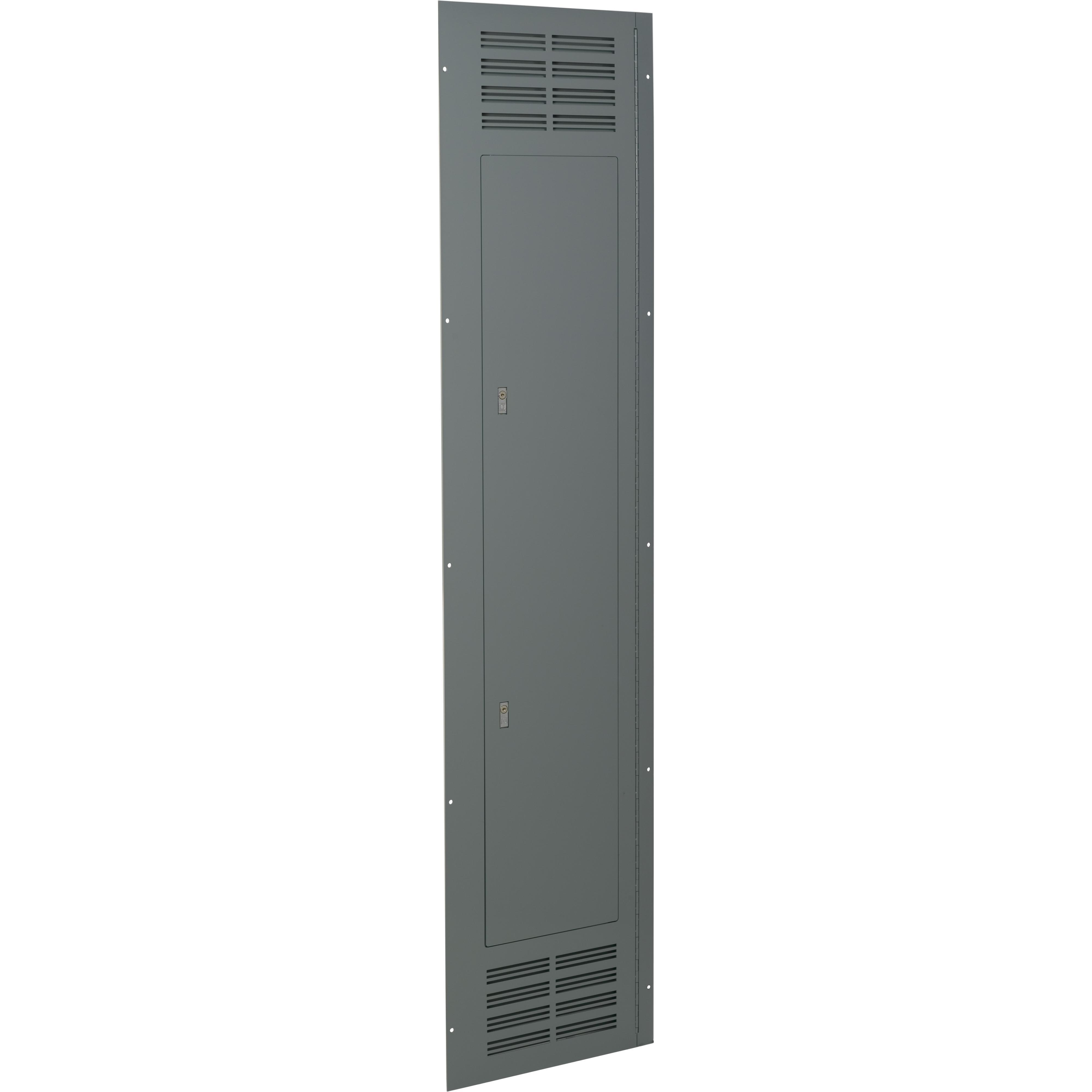 Square D™ Mono-Flat® NC80VSHR Hinged Ventilated Cover/Trim, 80 in L x 20 in W x 80 in H, Surface Mount, Steel