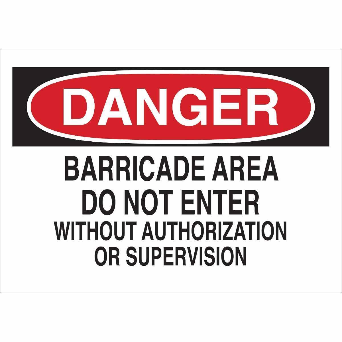 Brady® 40640 Access & Security Signs