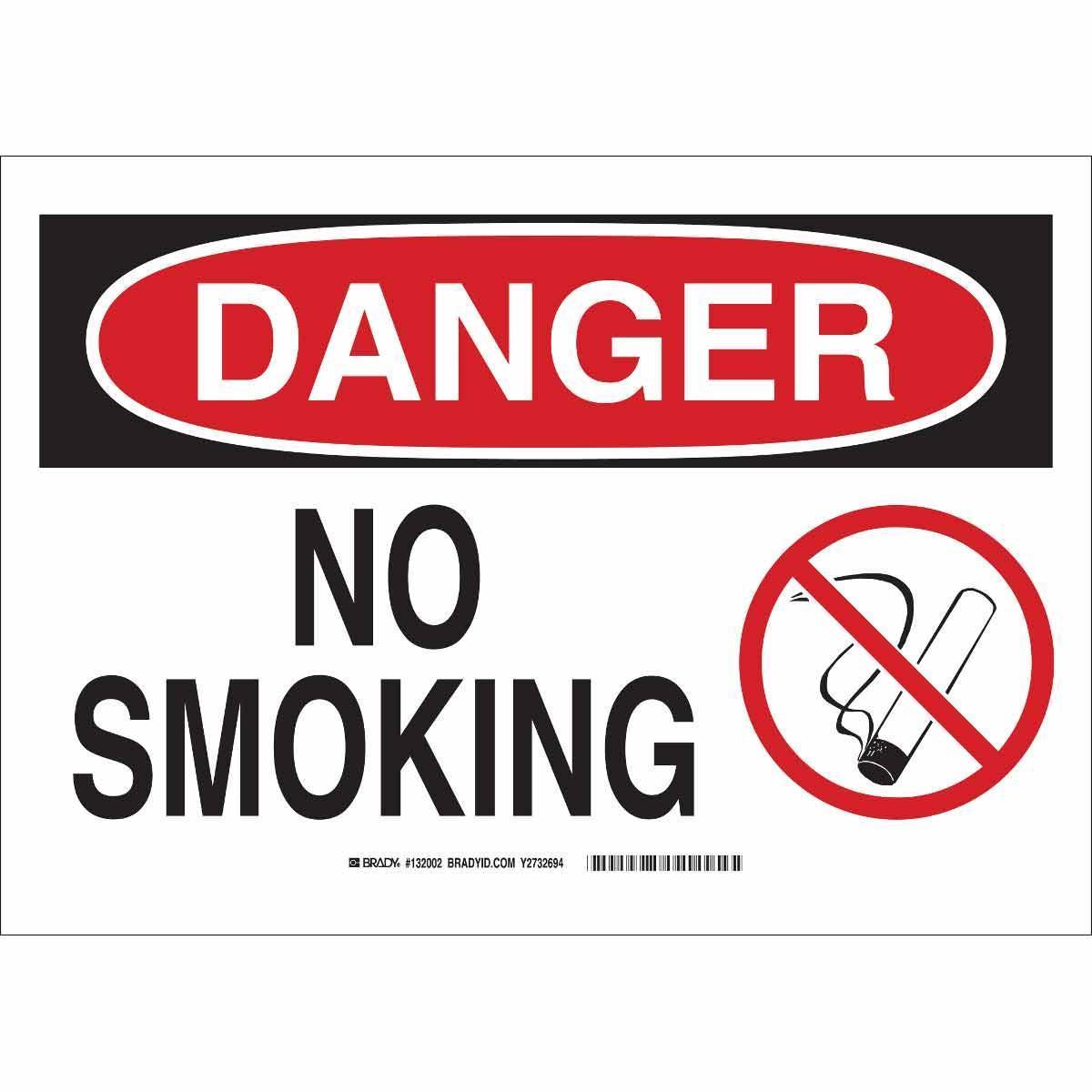 Brady® 132000 No Smoking & Restricted Activity Signs