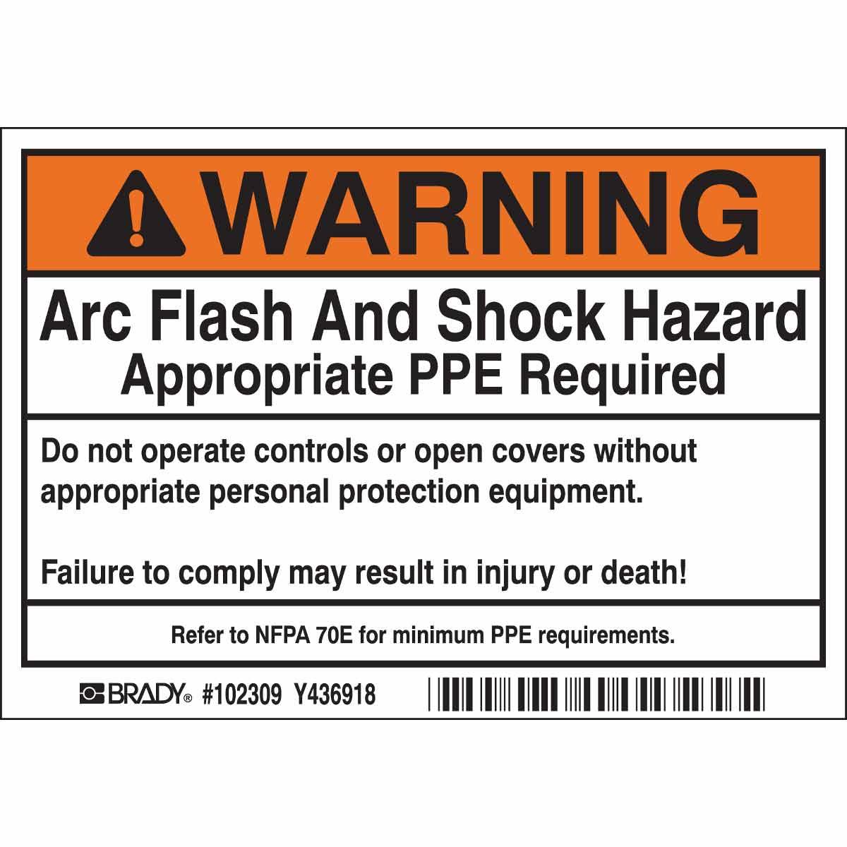 Brady® 102309 Safety & Facility Labels