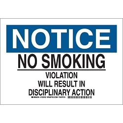 Brady® 128163 No Smoking & Restricted Activity Signs