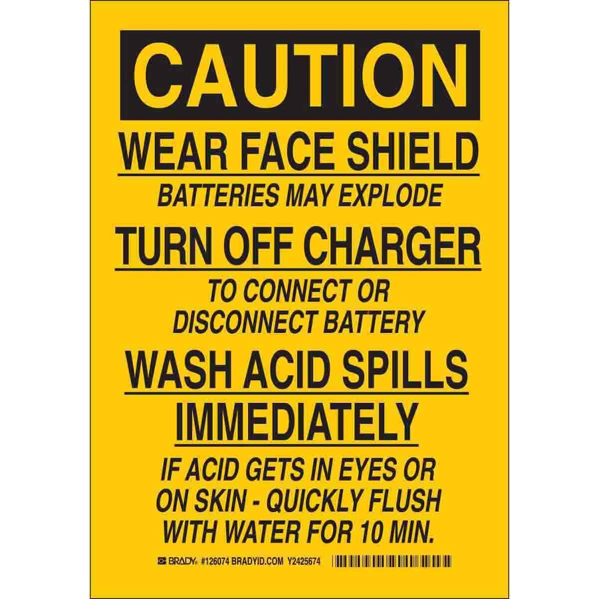Brady® 126072 Accident Prevention Signs