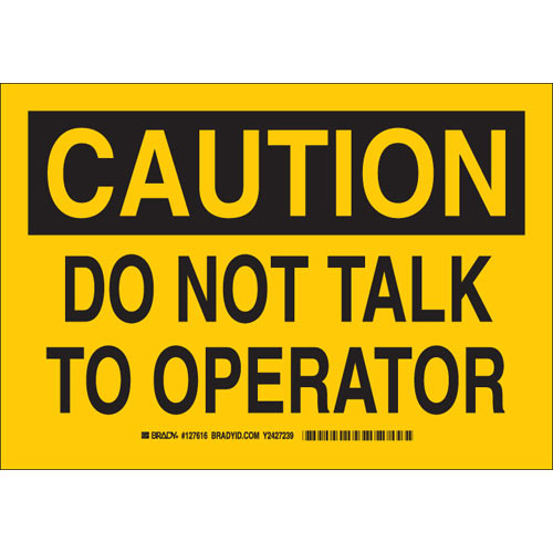 Brady® 127619 Accident Prevention Signs