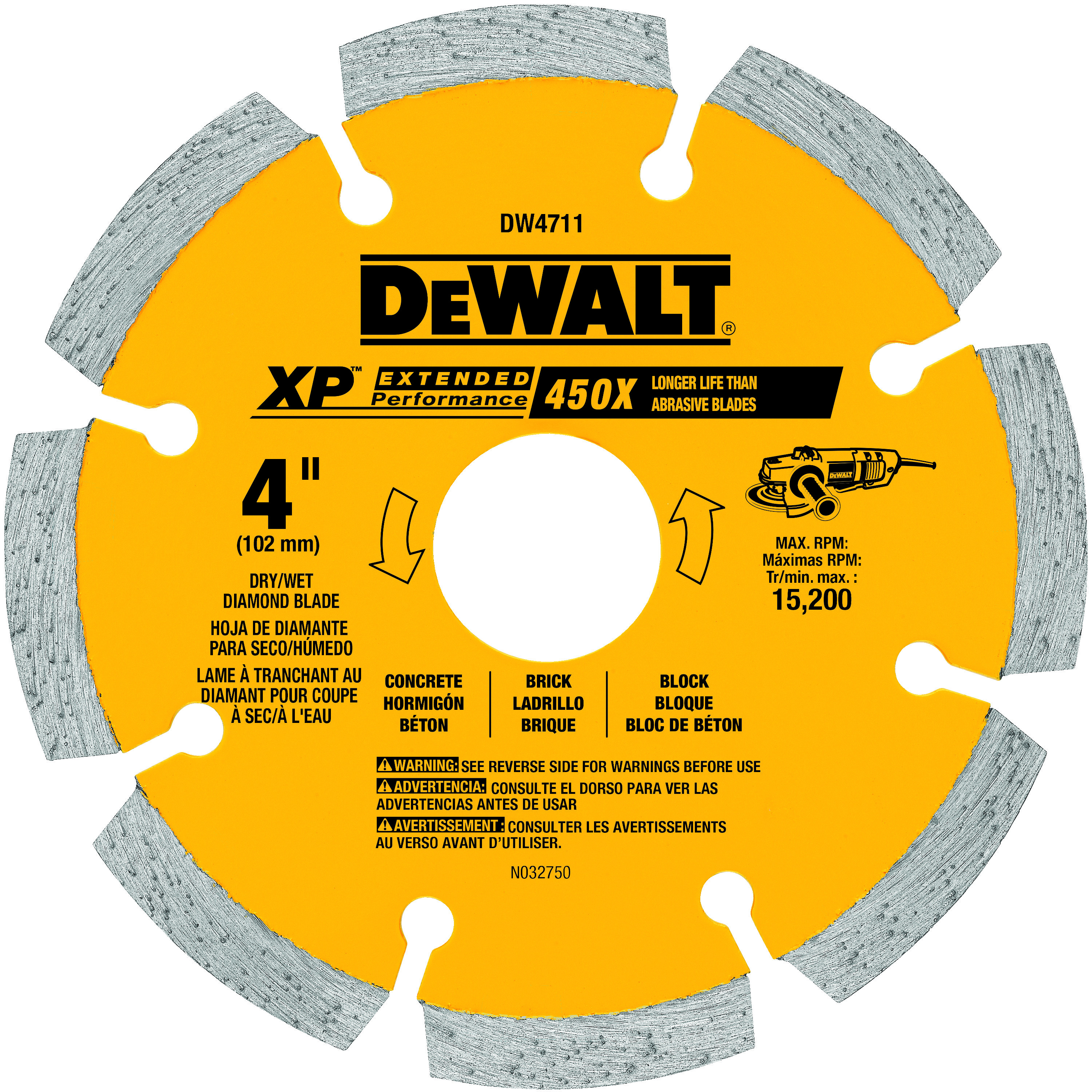 DeWALT® DW4711 Diamond Saw Blades