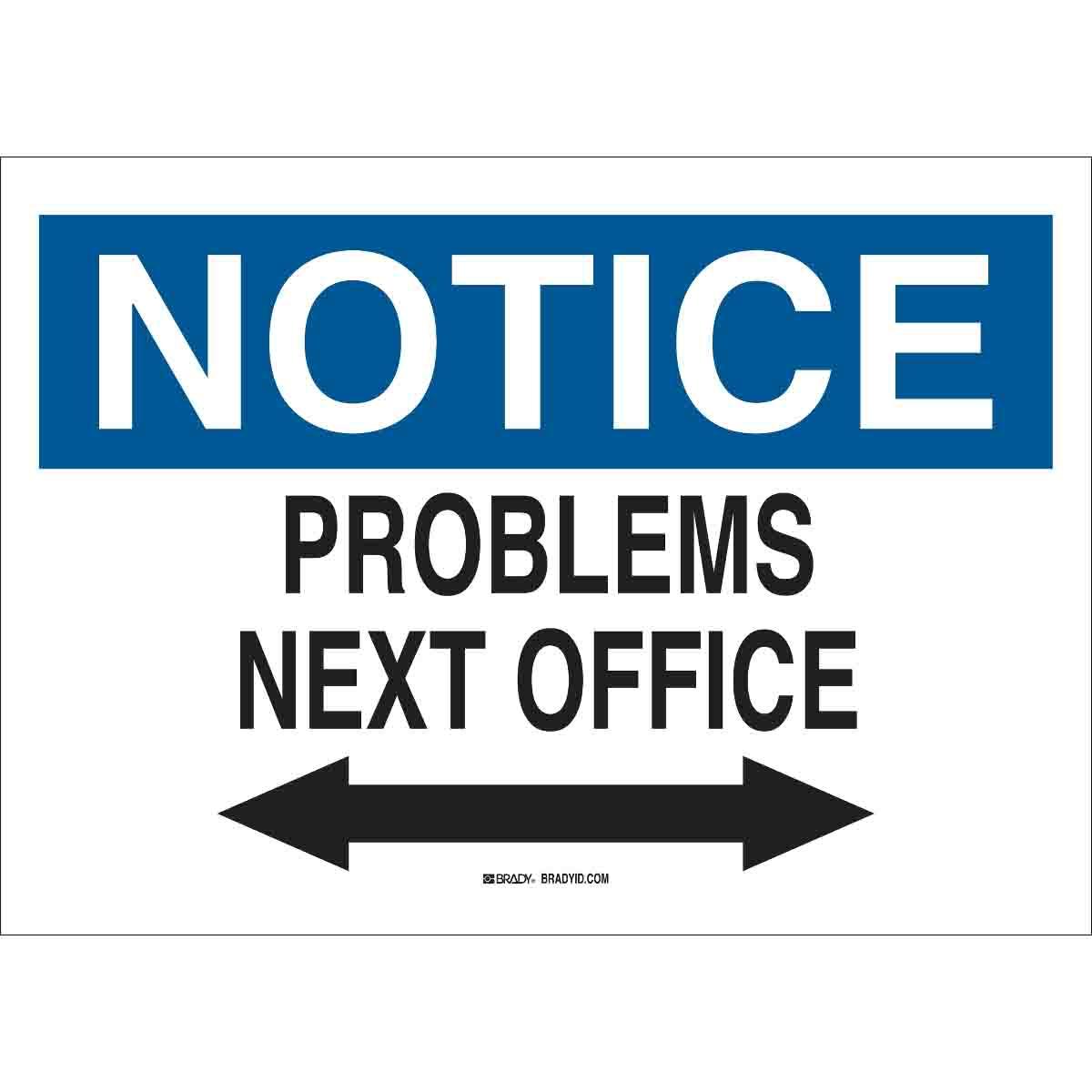 Brady® 38086 Office & Facility Signs