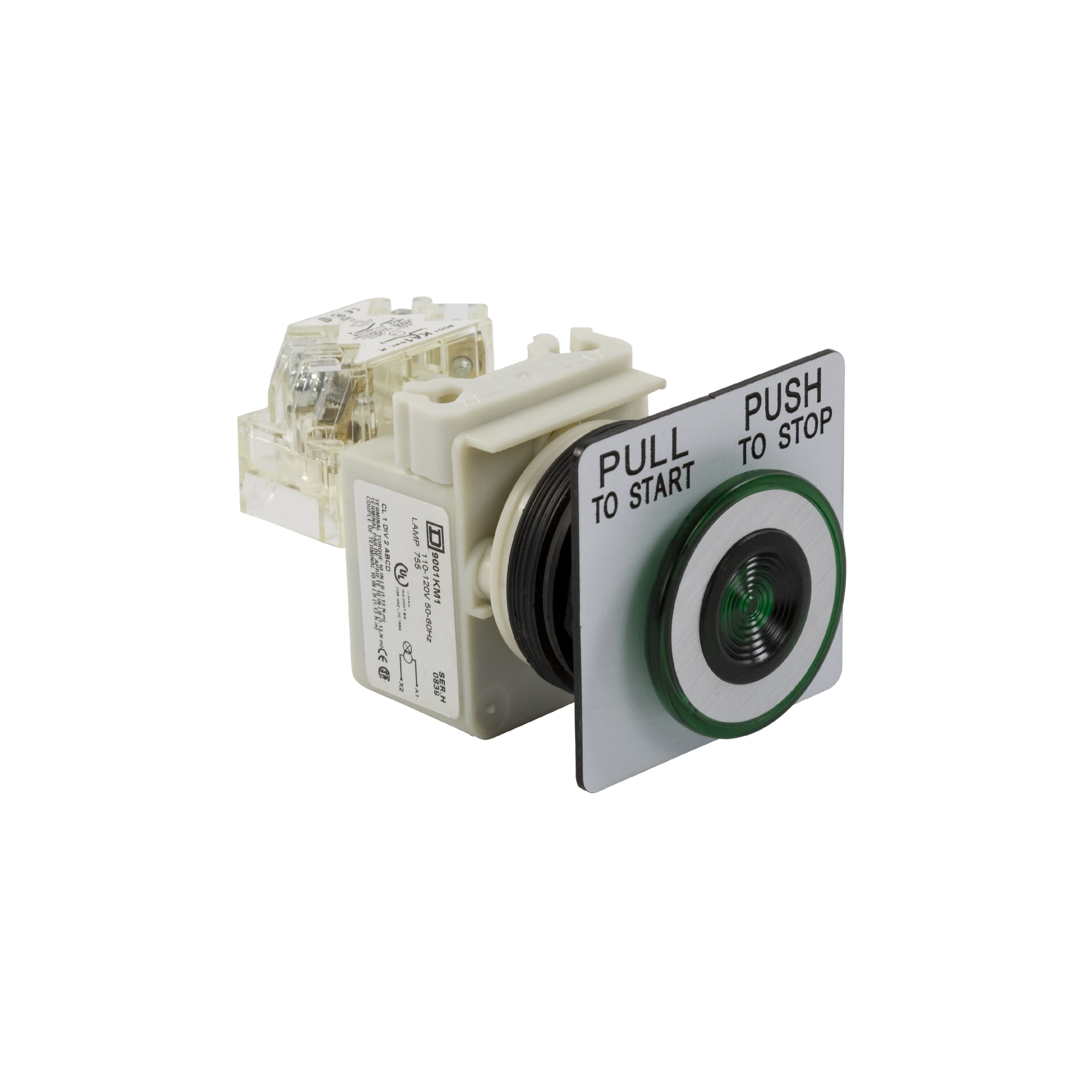 Square D™ 9001SKR9P1GH13 Illuminated Pushbuttons