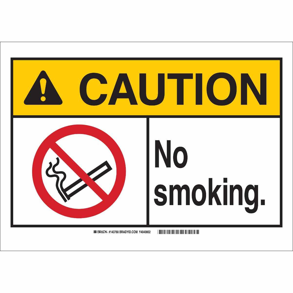 Brady® 143765 No Smoking & Restricted Activity Signs