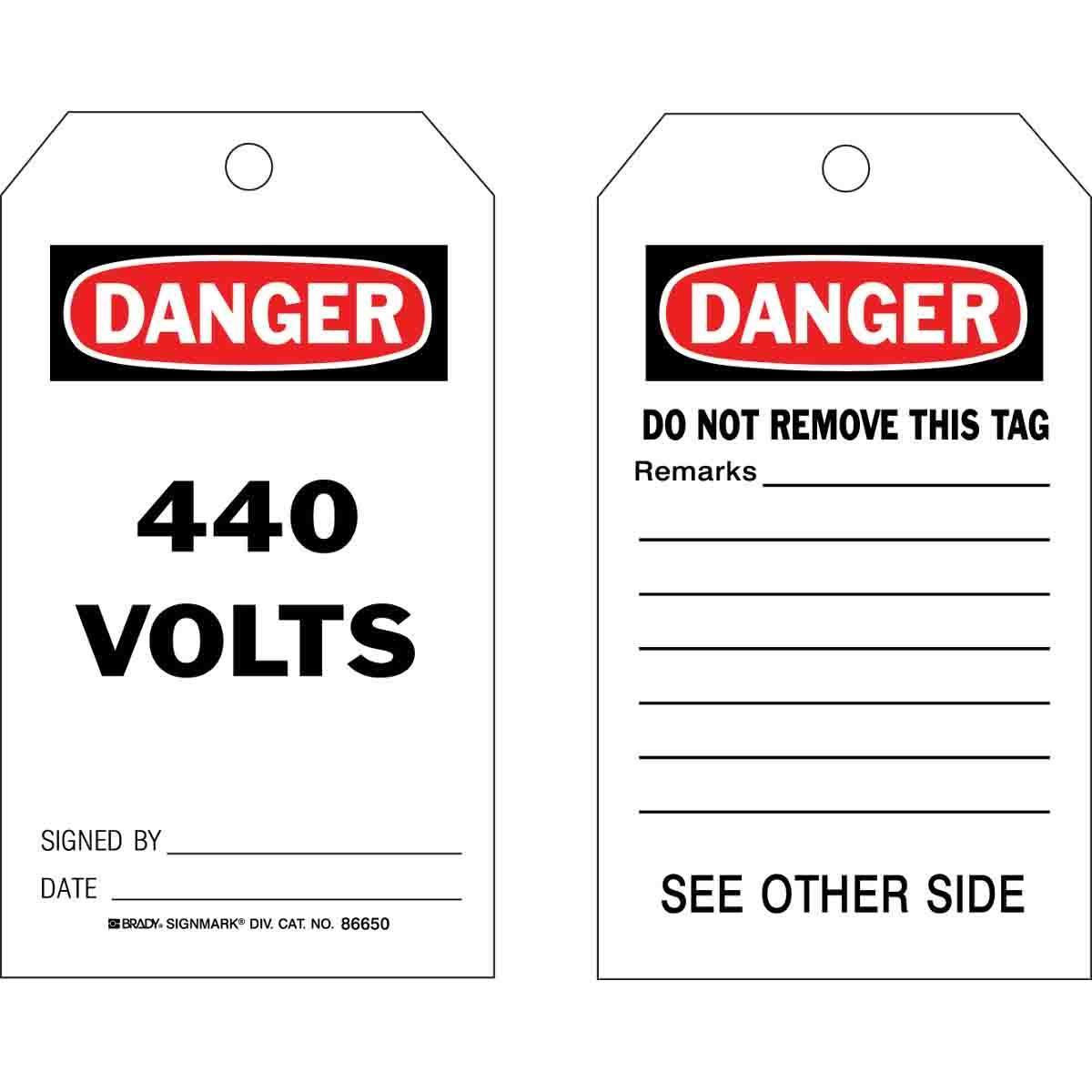Brady® 86705 Safety & Facility Tags