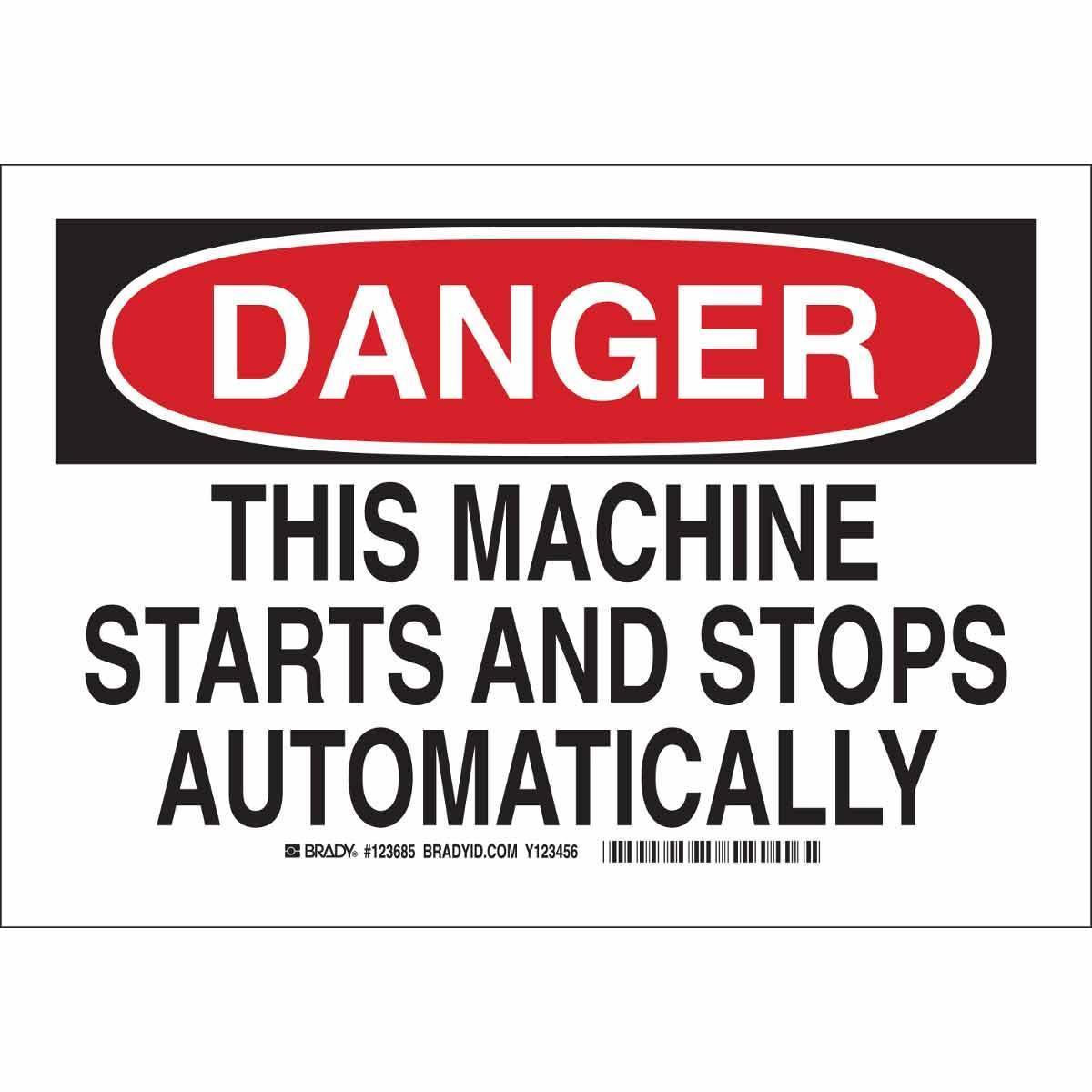 Brady® 123684 Accident Prevention Signs