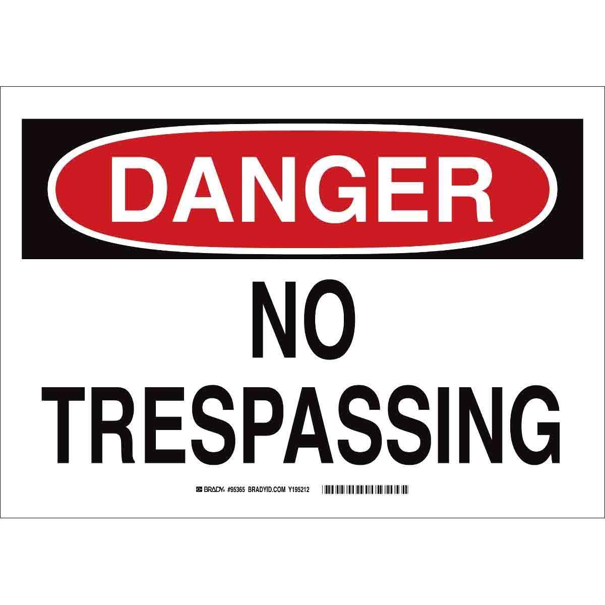 Brady® 95364 Access & Security Signs
