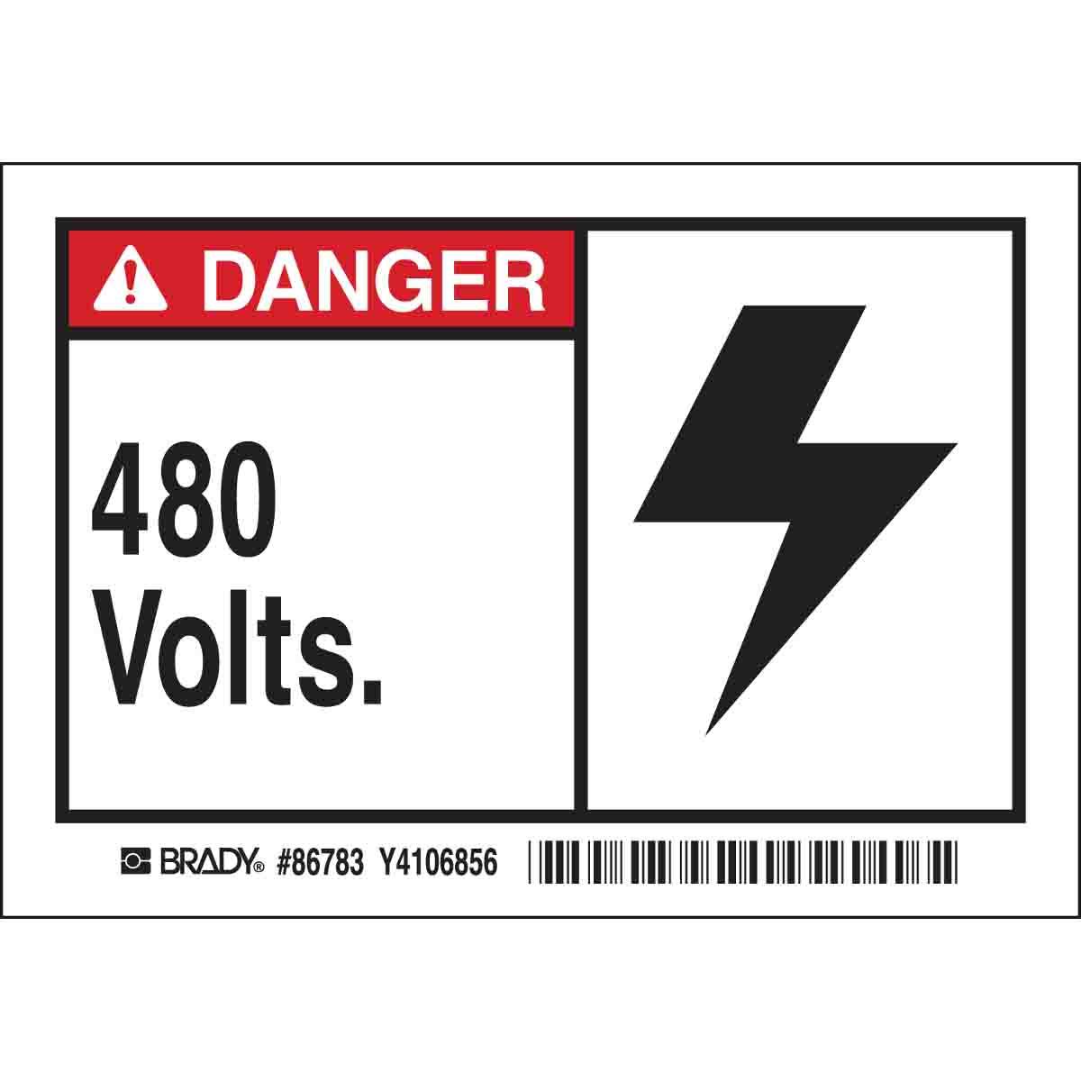 Brady® 86783 Safety & Facility Labels