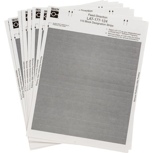 Brady® LAT-177-124-GY Wire & Component Labels