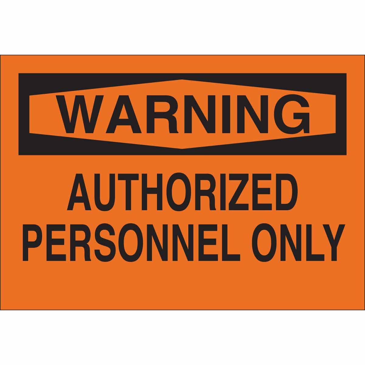 Brady® 84191 Access & Security Signs