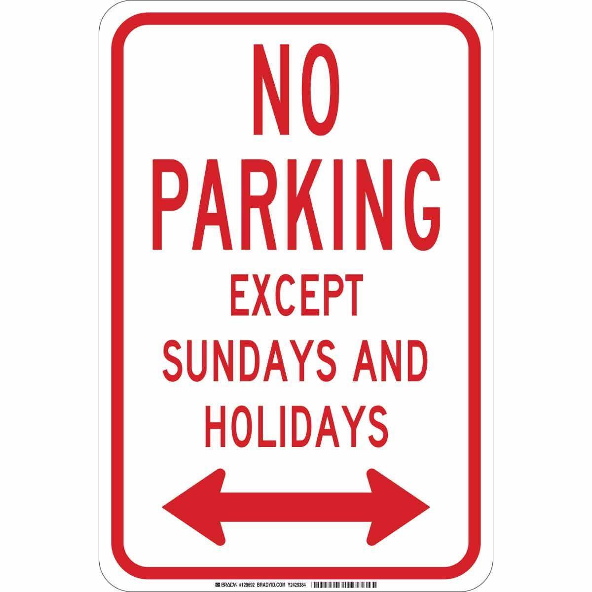 Brady® 129691 Parking & Traffic Signs